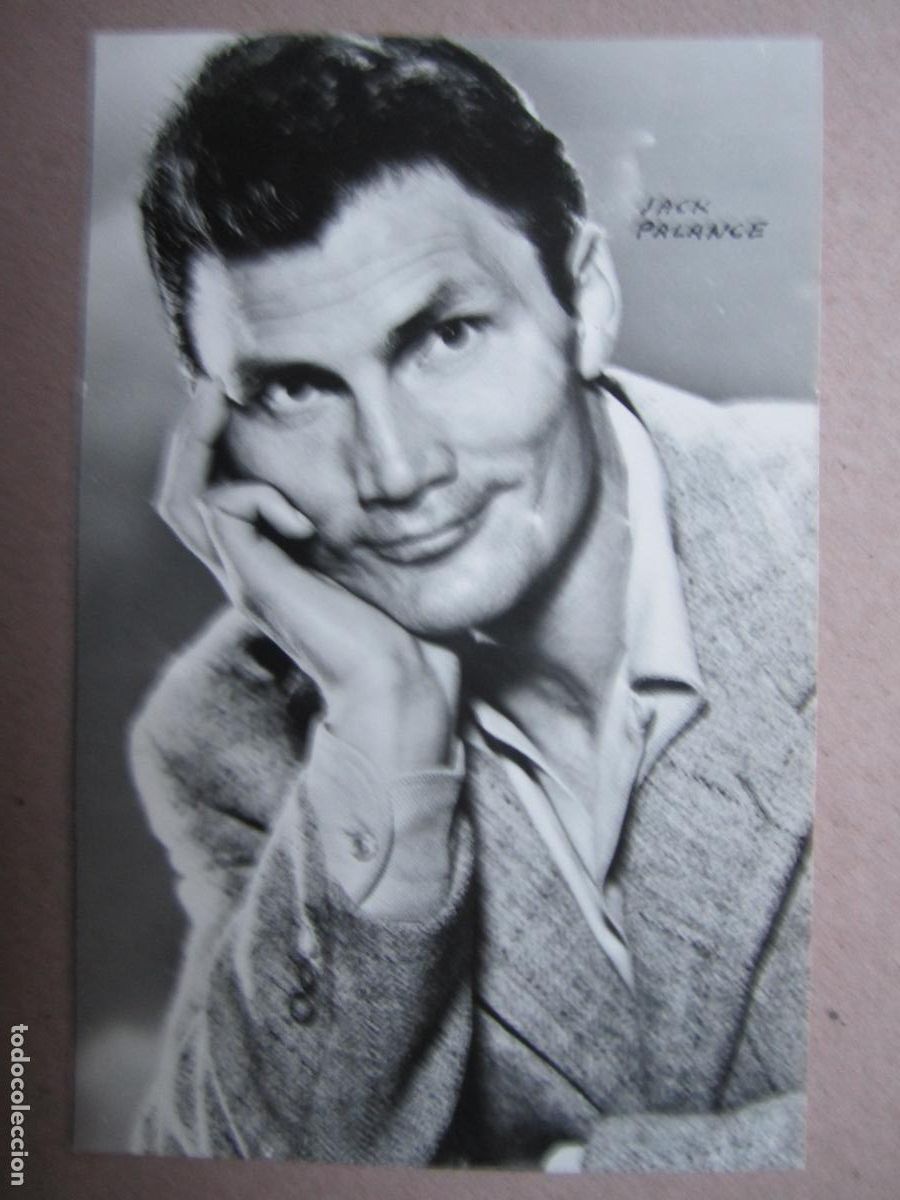 Cin&eacute;ma: jack palance - postal original b/n - cinema actor