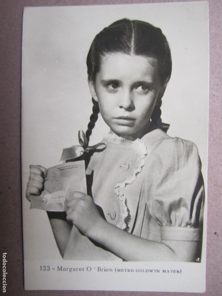 Cin&eacute;ma: margaret o'brien - postal original b/n - cinema actress