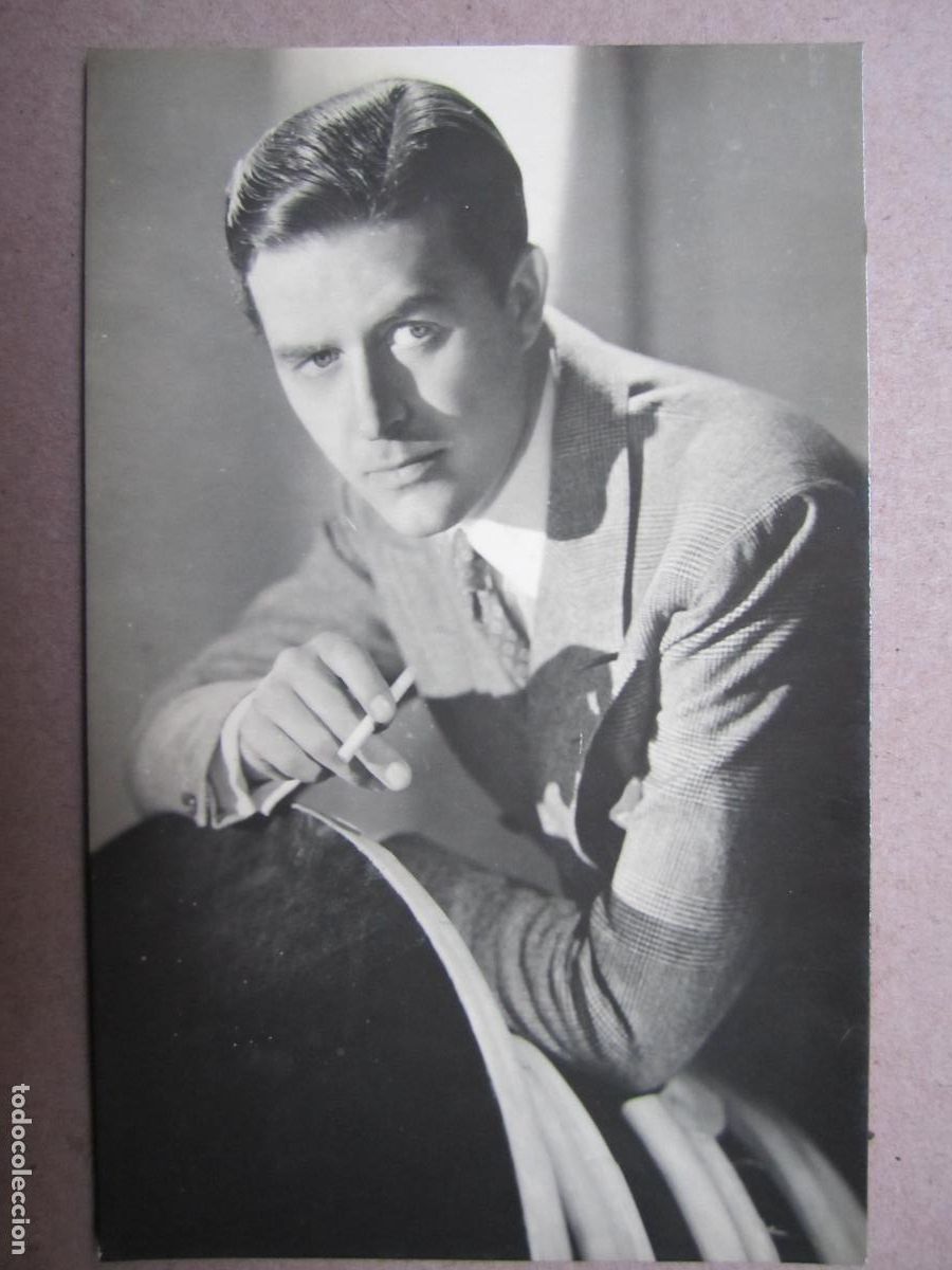 Cin&eacute;ma: ray milland - postal original b/n - cinema actor