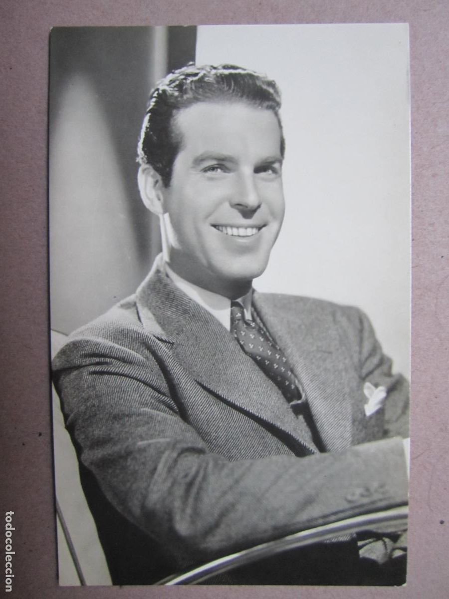 Cin&eacute;ma: Fred MacMurray - postal original b/n - cinema actor