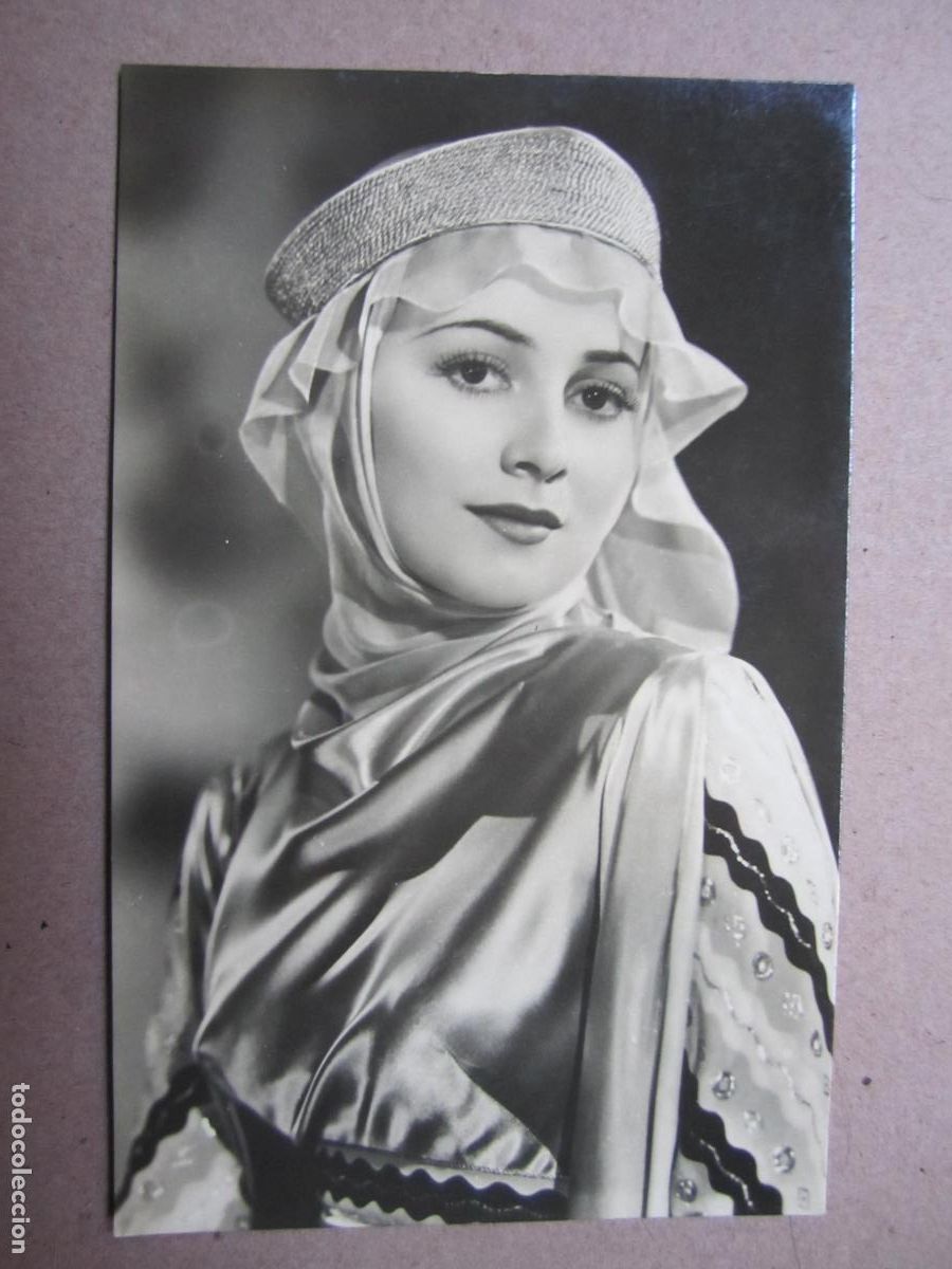 Cine: olivia de havilland - postal original b/n - cinema actress - robin de los bosques