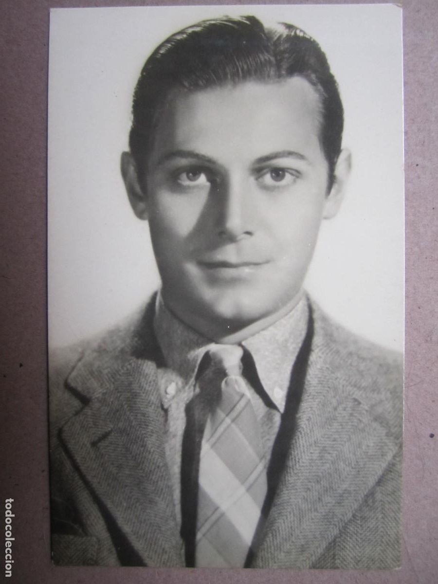 Cine: john hall - postal original b/n - cinema actor