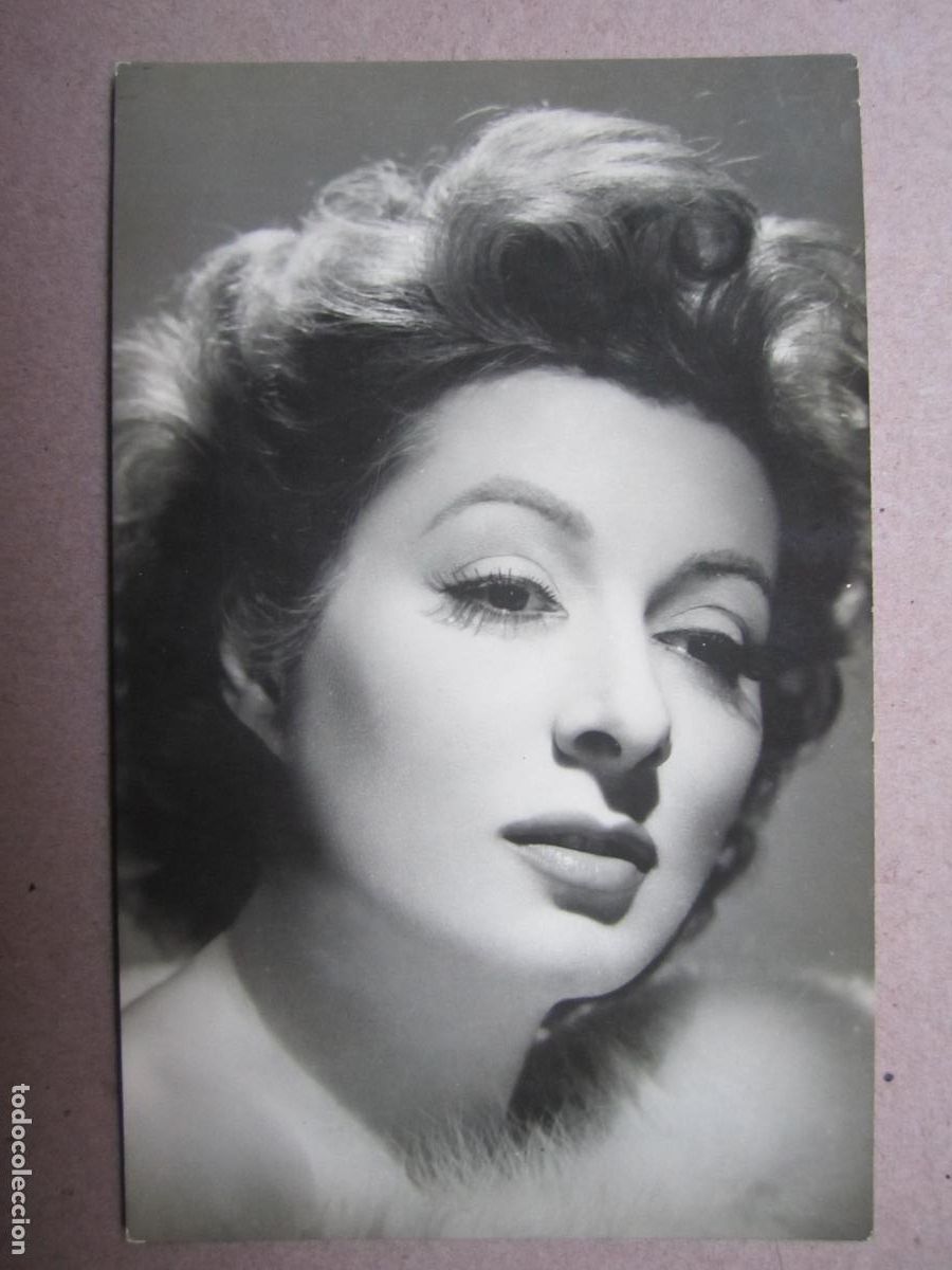 Cine: greer garson - postal original b/n - cinema actress