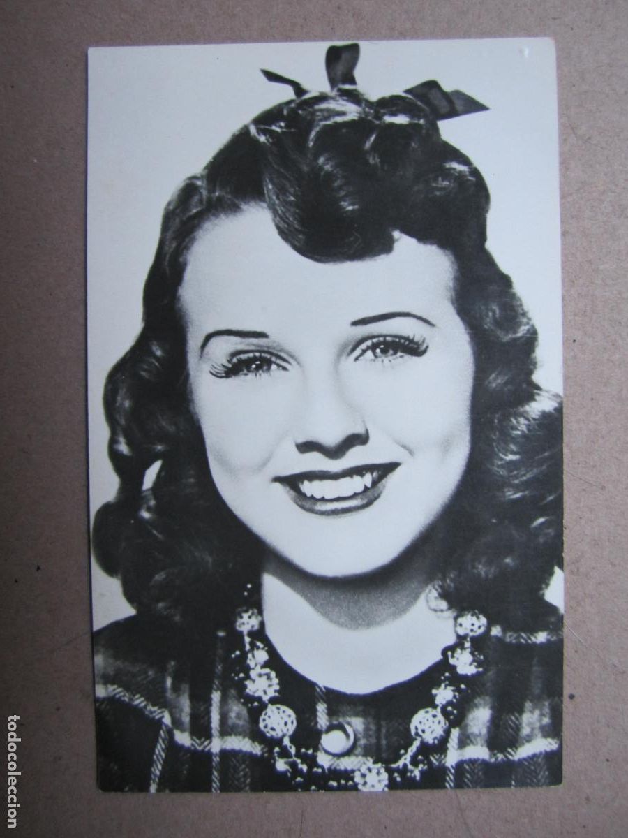 Cine: diana deanna durbin - postal original b/n - cinema actress