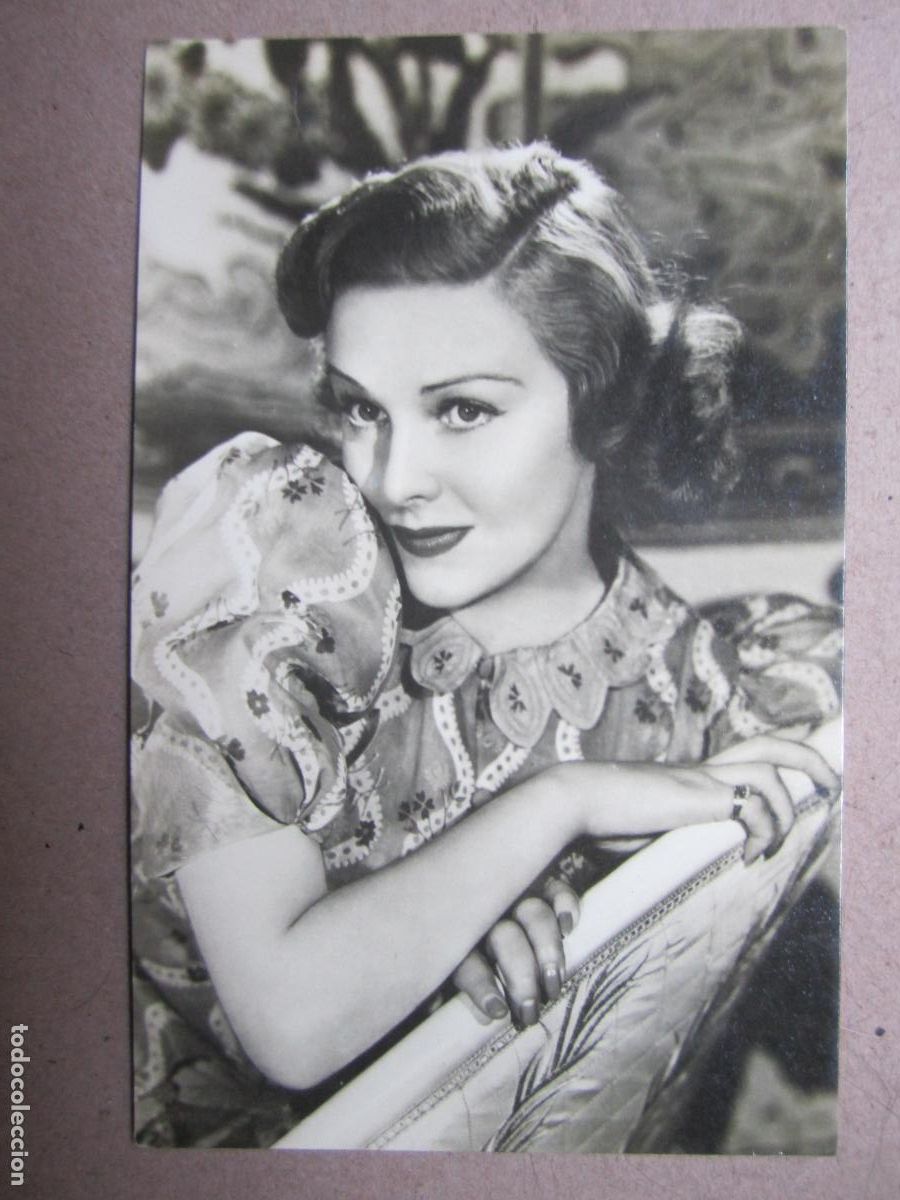 Cine: madeleina carroll - postal original b/n - cinema actress