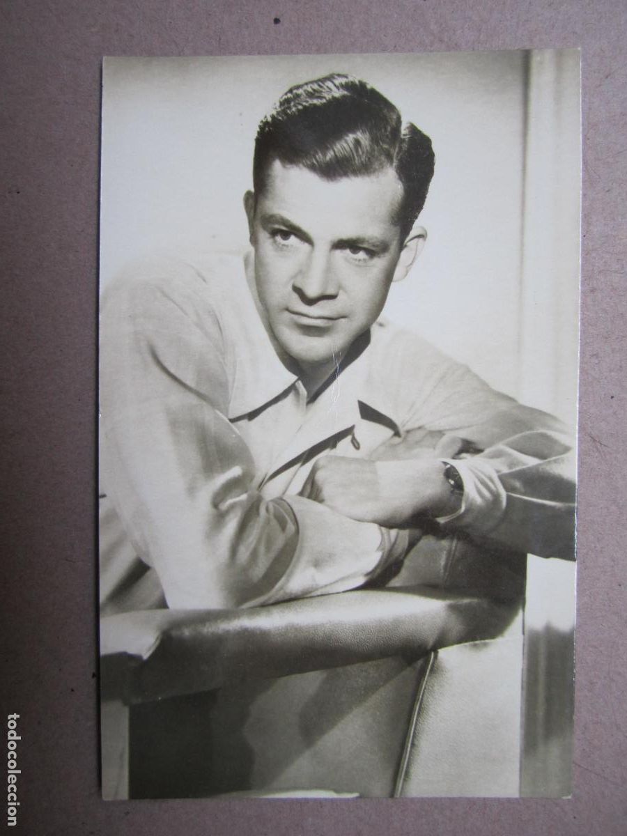 Cine: dana andrews - postal original b/n - cinema actor