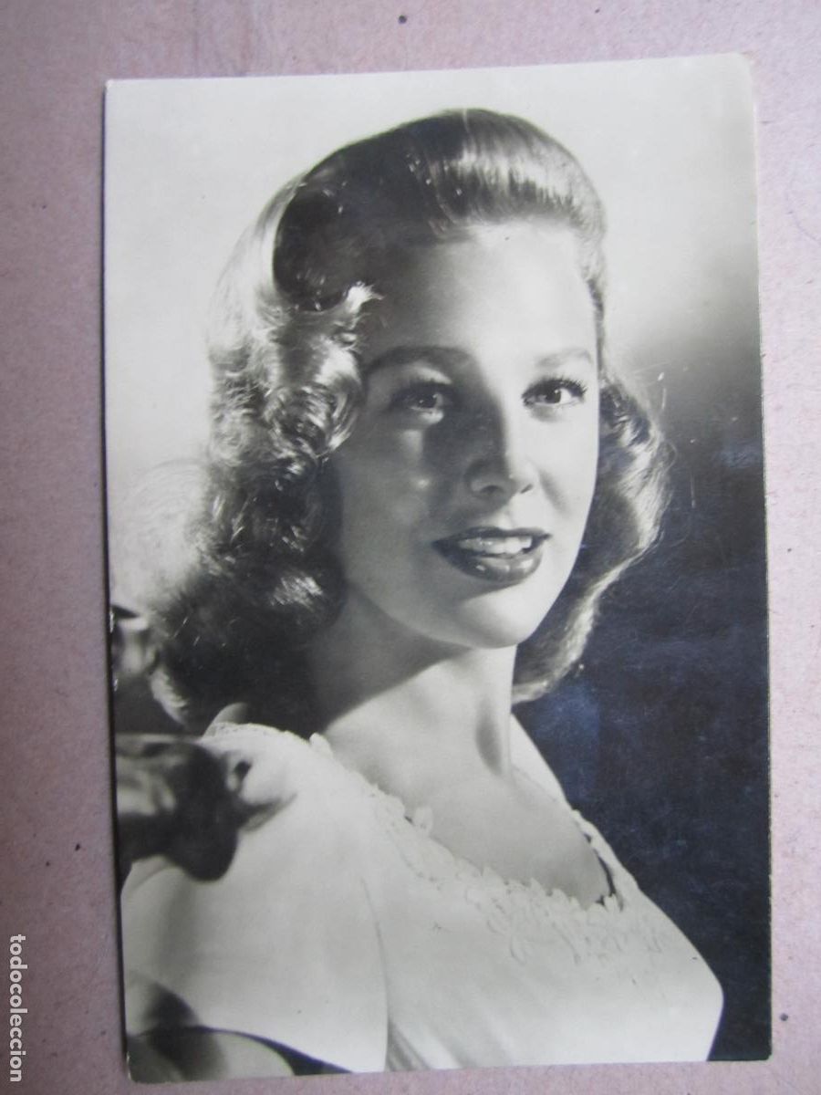 Cine: june allyson - postal original b/n - cinema actress