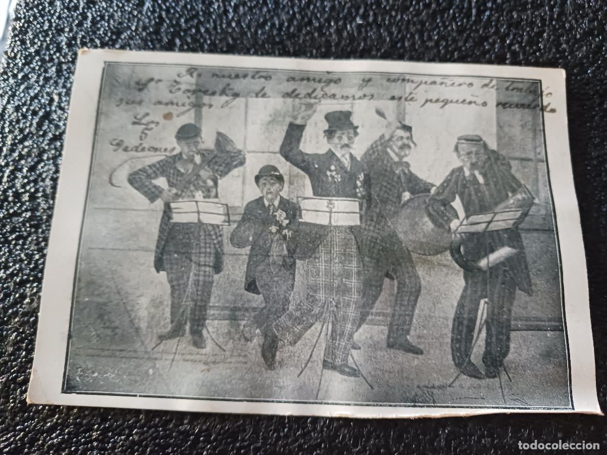 Cinema: fotografia dedicada de los 5 gedeones al ventrilocuo toresky, a&ntilde;os 20