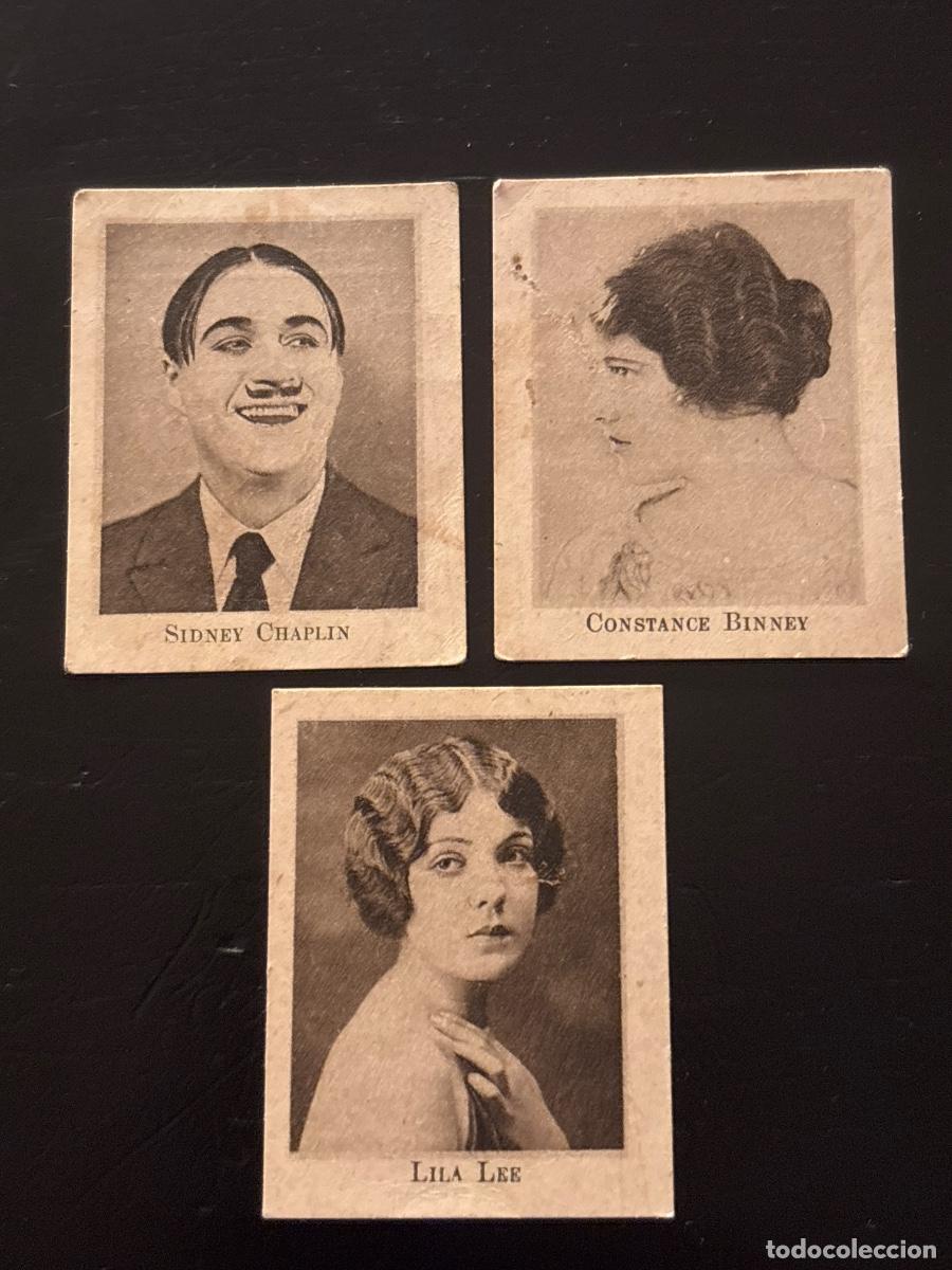 Cine: Cromos cine artistas cinematograficos serie II NUM 7 10 17 Jaime Boix Chaplin Binney Lee