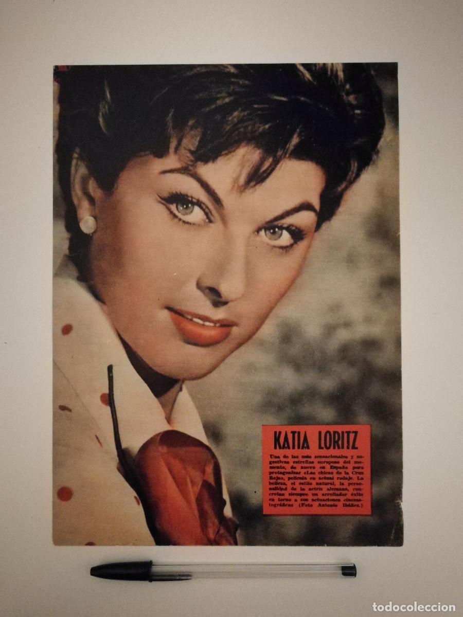 Cin&eacute;ma: ANTIGUO ANUNCIO ENCARTONADO -20*25- Katia Loritz - ACTRIZ SUIZA