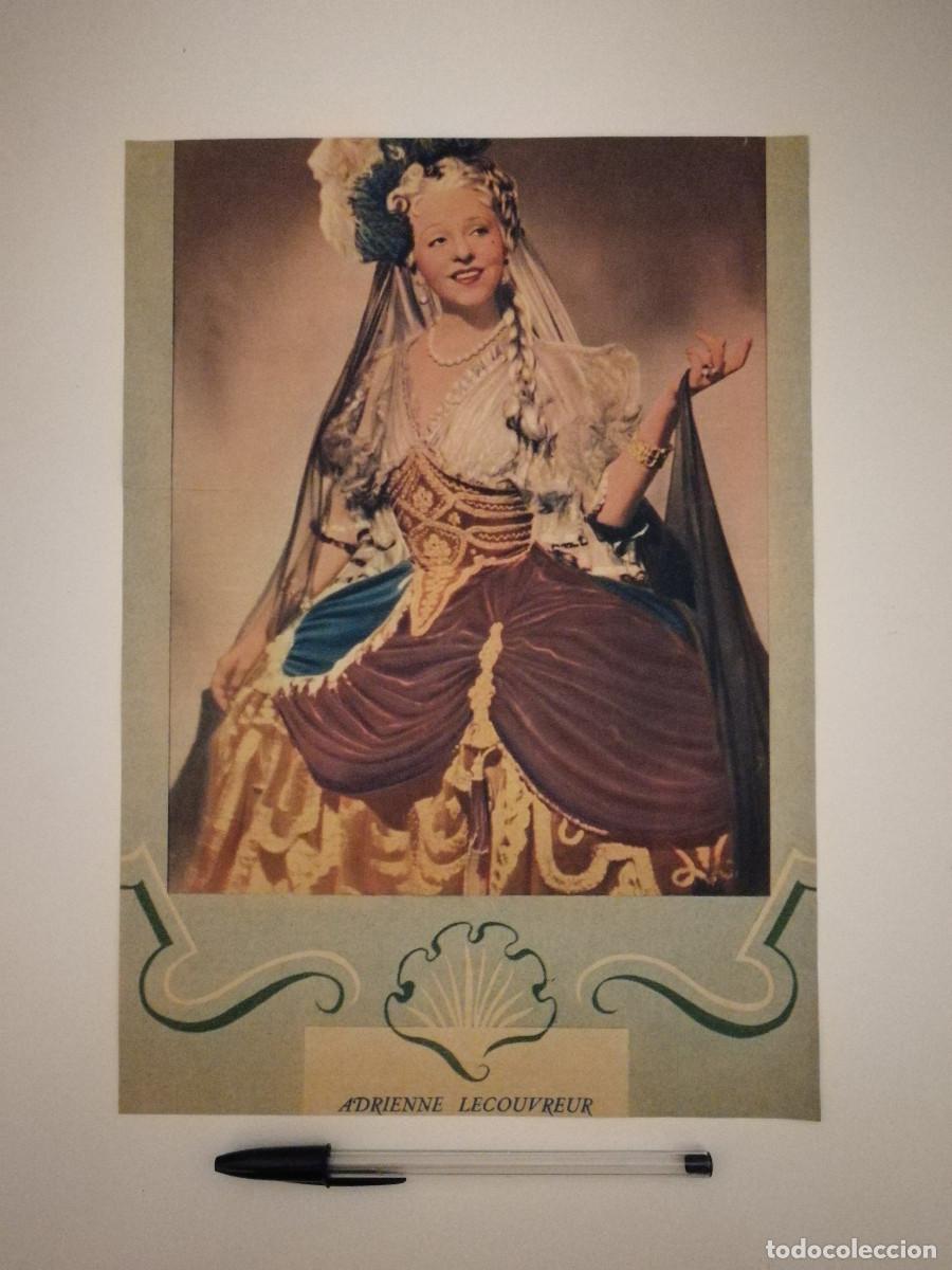 Cin&eacute;ma: ANTIGUO ANUNCIO ENCARTONADO -A4- Adrienne Lecouvreur