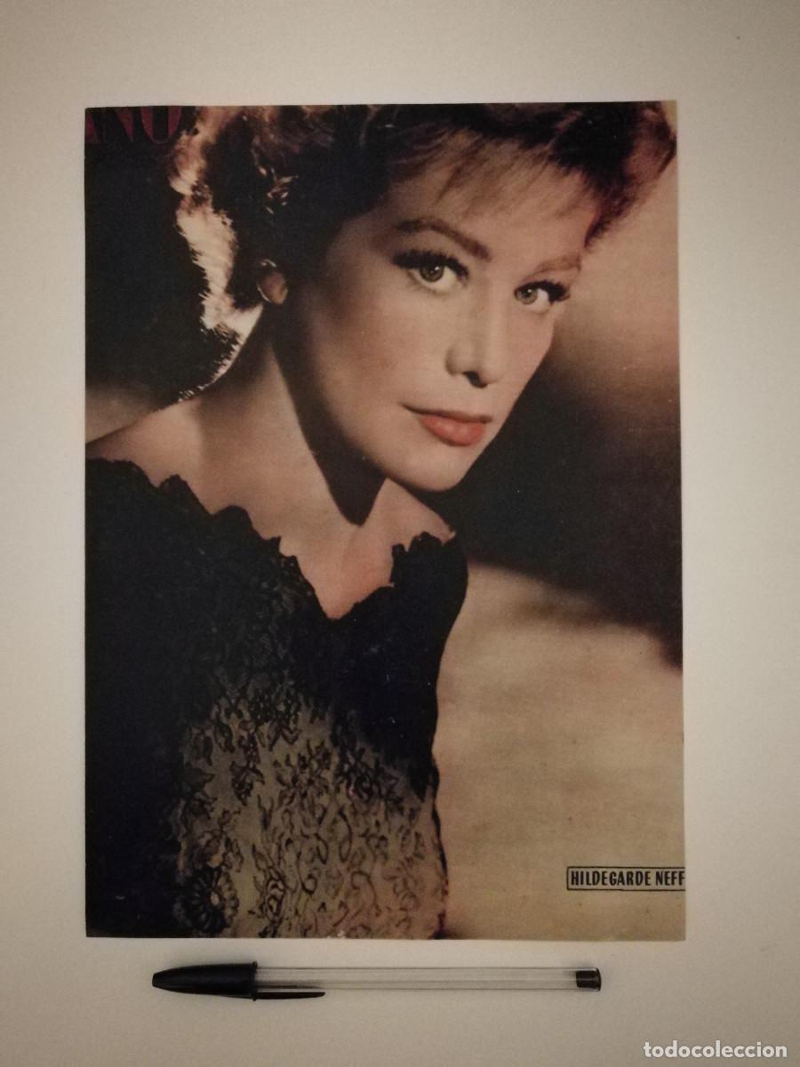 Cin&eacute;ma: ANTIGUO ANUNCIO ENCARTONADO -A4- Hildegard Knef