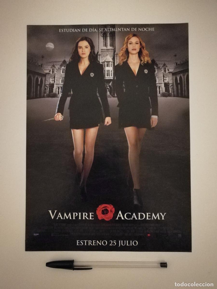 Cin&eacute;ma: ANUNCIO ACARTONADO -A4- VAMPIRE ACADEMY - TERROR - Zoey Deutch - Lucy Fry - VAMPIROS