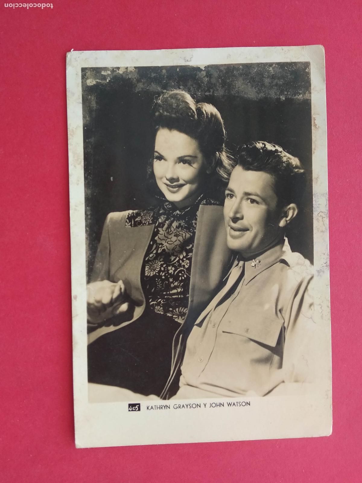 Cin&eacute;ma: FOLLETO DE MANO FOTO FICHA FOTOGRAMA CINE PELICULA ACTOR / ACTRIZ , KATHRYN GRAYSON JOHN WATSON