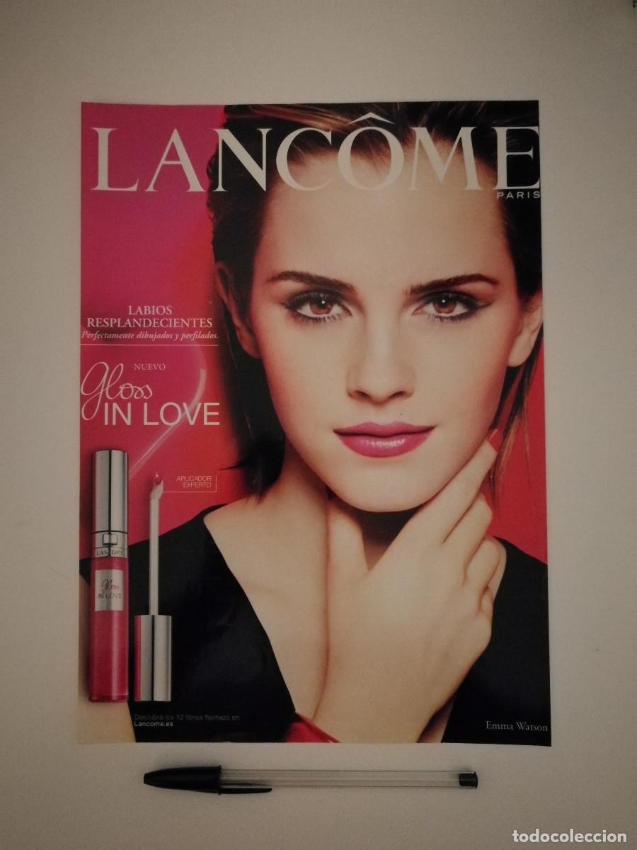 Kino: ANUNCIO ACARTONADO -A4- LANCOME PINTALABIOS - EMMA WATSON - PUBLICIDAD