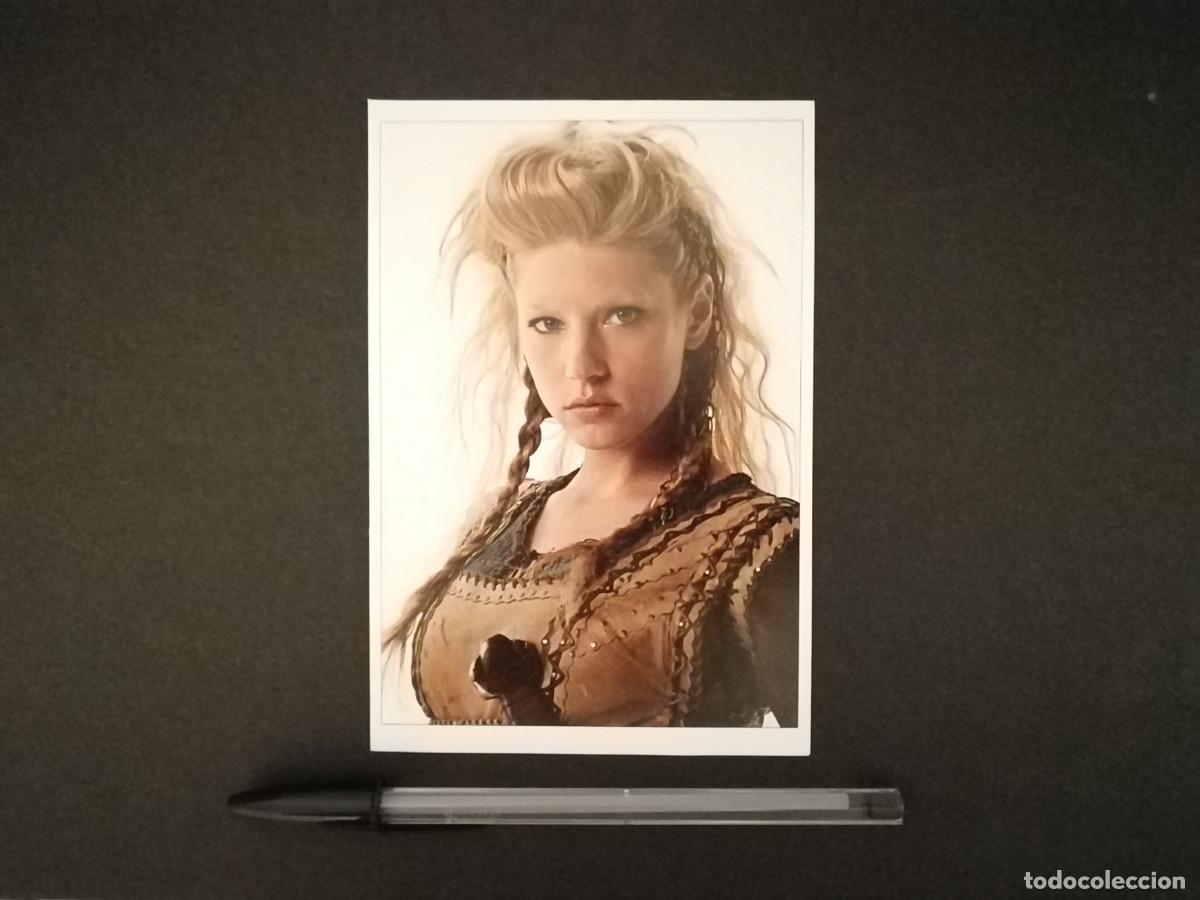 Kino: FICHA COLECCIONABLE -10*15- VIKINGS - Katheryn Winnick - VIKINGOS