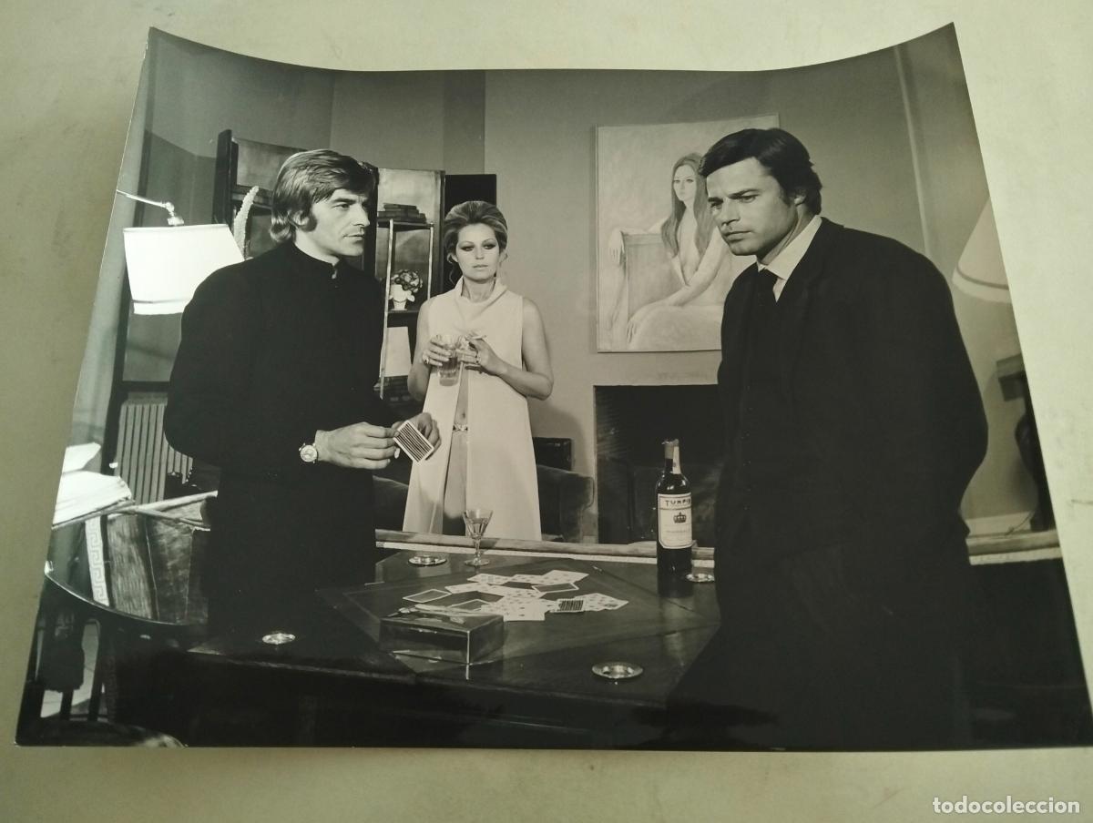 Cin&eacute;ma: FOTOGRAFIA PELICULA EN EL OJO DEL HURACAN, ANALIA GADE, JEAN SOREL Y TONY KENDAL, MEDIDAS 25 X 20 CM