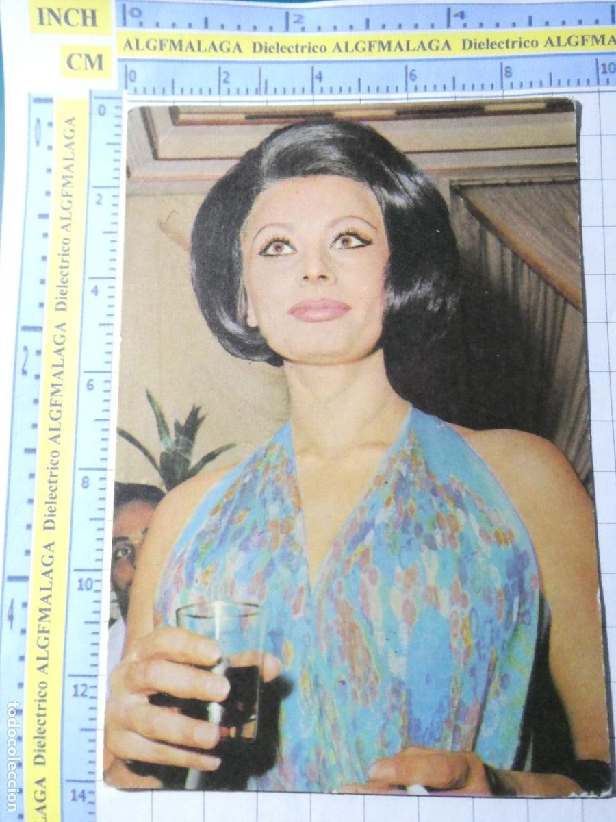 Cin&eacute;ma: POSTAL DE ACTORES ACTRICES CINE. A&Ntilde;O 1965. SOPHIA LOREN. 18 TARJE FHER. 2523