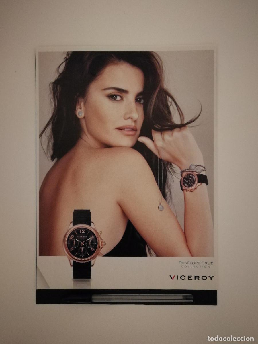 Cin&eacute;ma: LAMINA ACARTONADA -A4- Pen&eacute;lope Cruz - ANUNCIO VICEROY RELOJ