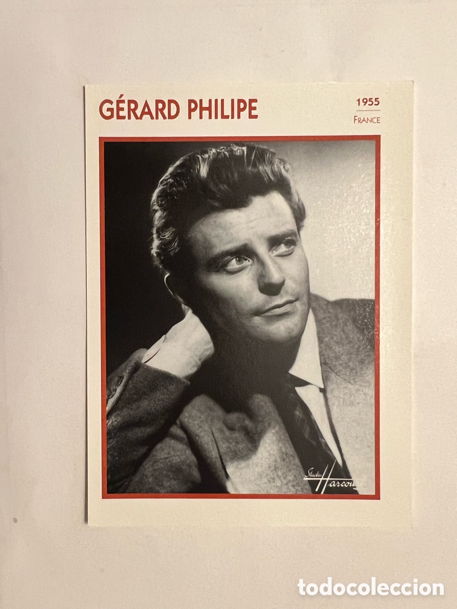 Kino: G&Eacute;RARD PHILIPE Cine. Foto Carta. PHOTO KOBALL COLLECTION. EDITO-SERVICE (a.1991)