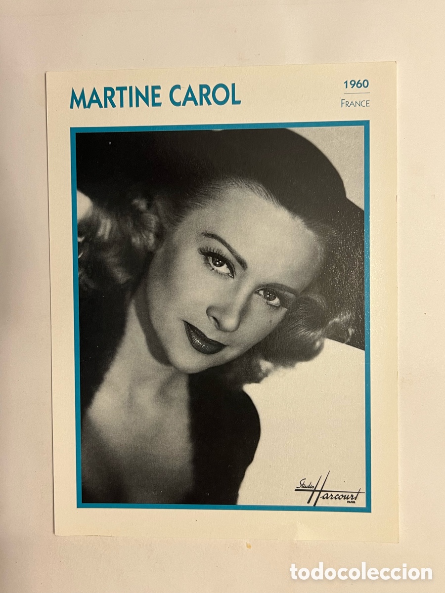 Kino: MARTINE CAROL Cine. Foto Carta. PHOTO KOBALL COLLECTION. EDITO-SERVICE (a.1991)