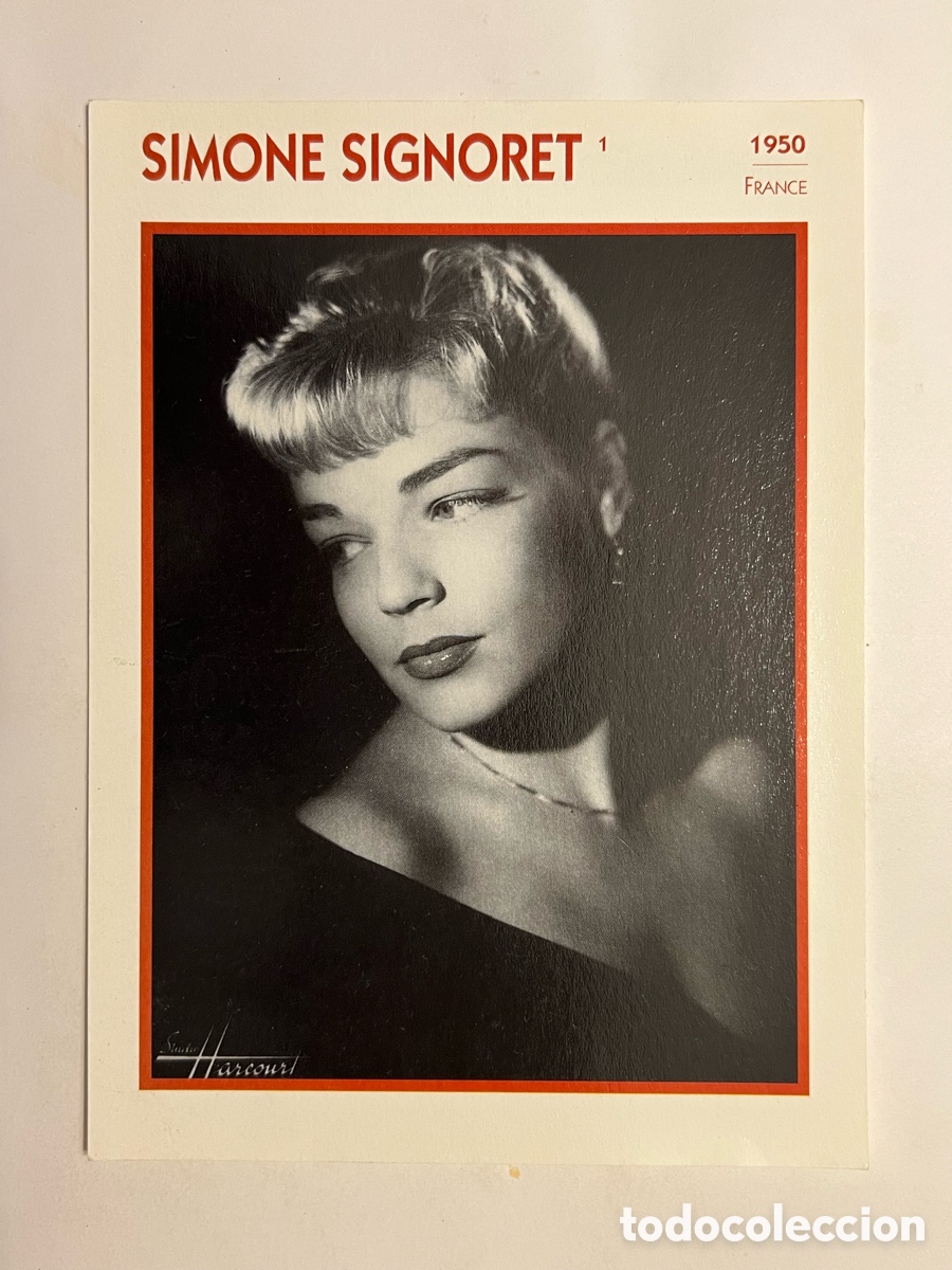 Kino: SIMONE SIGNORET Cine. Foto Carta. PHOTO KOBALL COLLECTION. EDITO-SERVICE (a.1991)