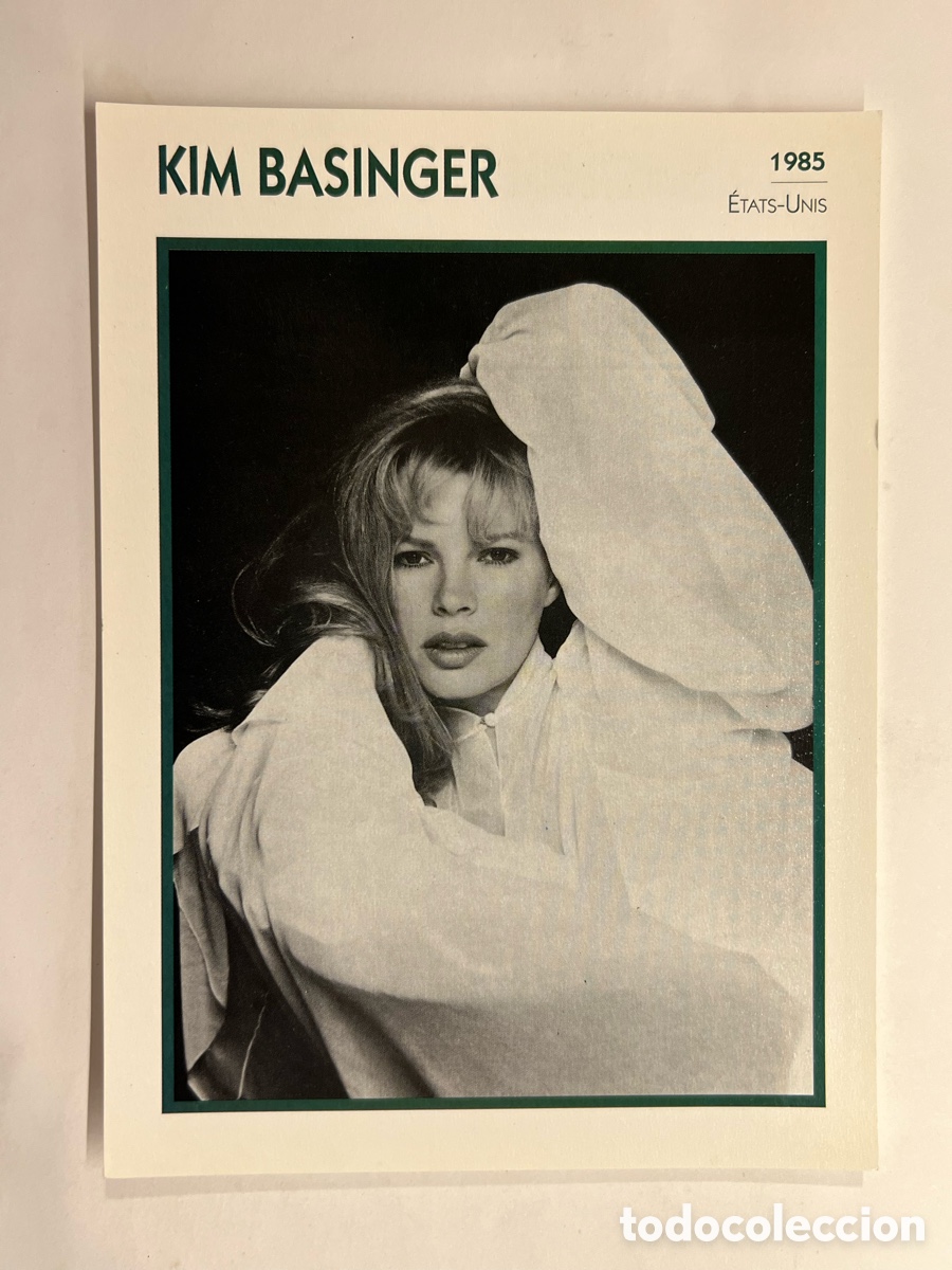 Cin&eacute;ma: KIM BASINGER Cine. Foto Carta. PHOTO KOBALL COLLECTION. EDITO-SERVICE (a.1991)