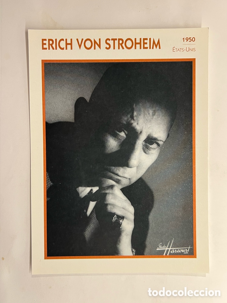 Cin&eacute;ma: ERICH VON STROHEIM Cine. Foto Carta. PHOTO KOBALL COLLECTION. EDITO-SERVICE (a.1991)