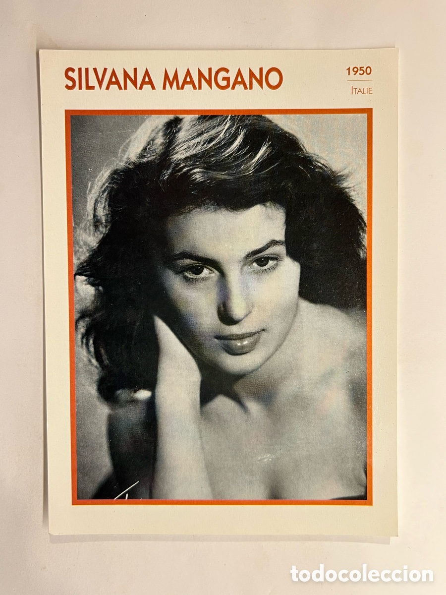 Cin&eacute;ma: SILVANA MANGANO Cine. Foto Carta. PHOTO KOBALL COLLECTION. EDITO-SERVICE (a.1991)