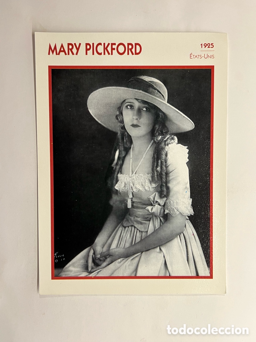 Cin&eacute;ma: MARY PICKFORD. Cine Foto Carta. PHOTO KOBALL COLLECTION. EDITO-SERVICE (a.1991)