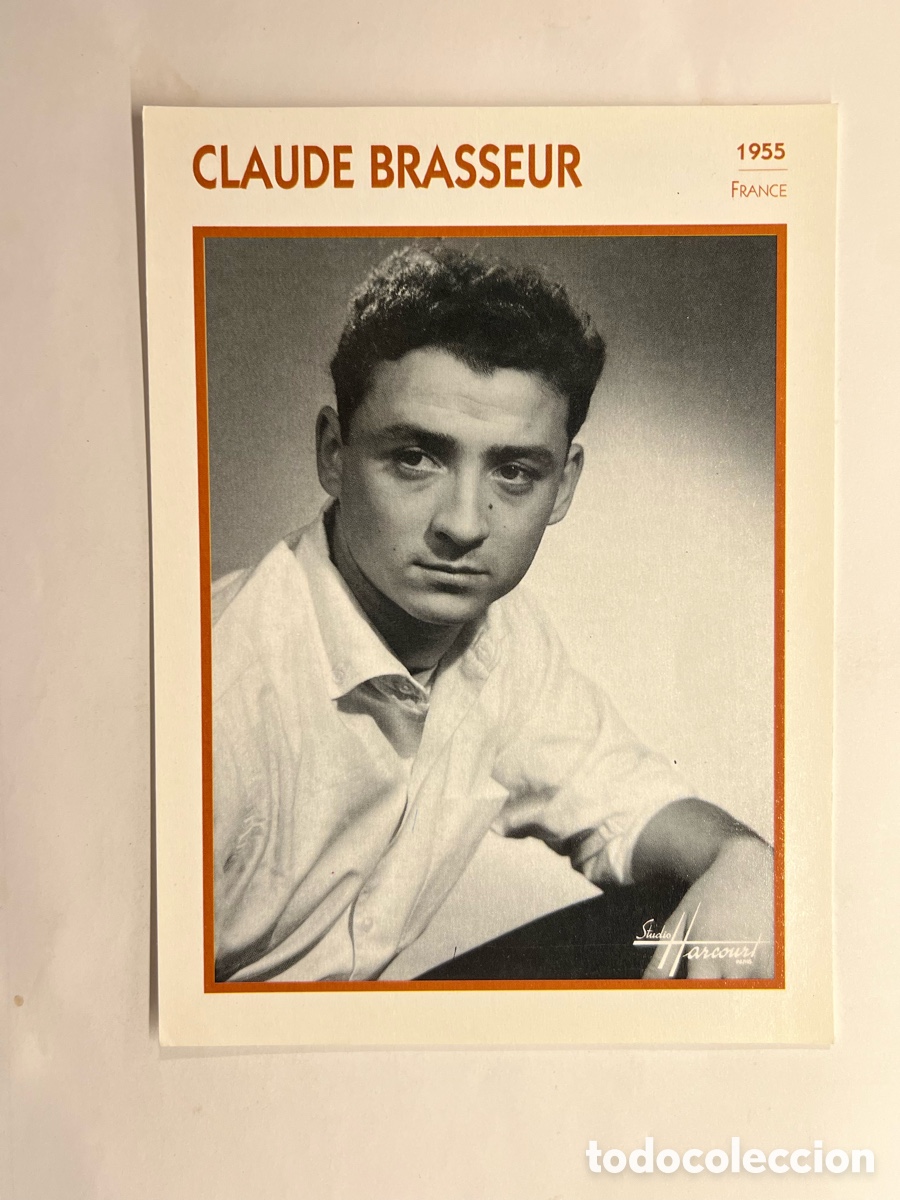 Cin&eacute;ma: CLAUDE BRASSEUR. Cine Foto Carta. PHOTO KOBALL COLLECTION. EDITO-SERVICE (a.1991)