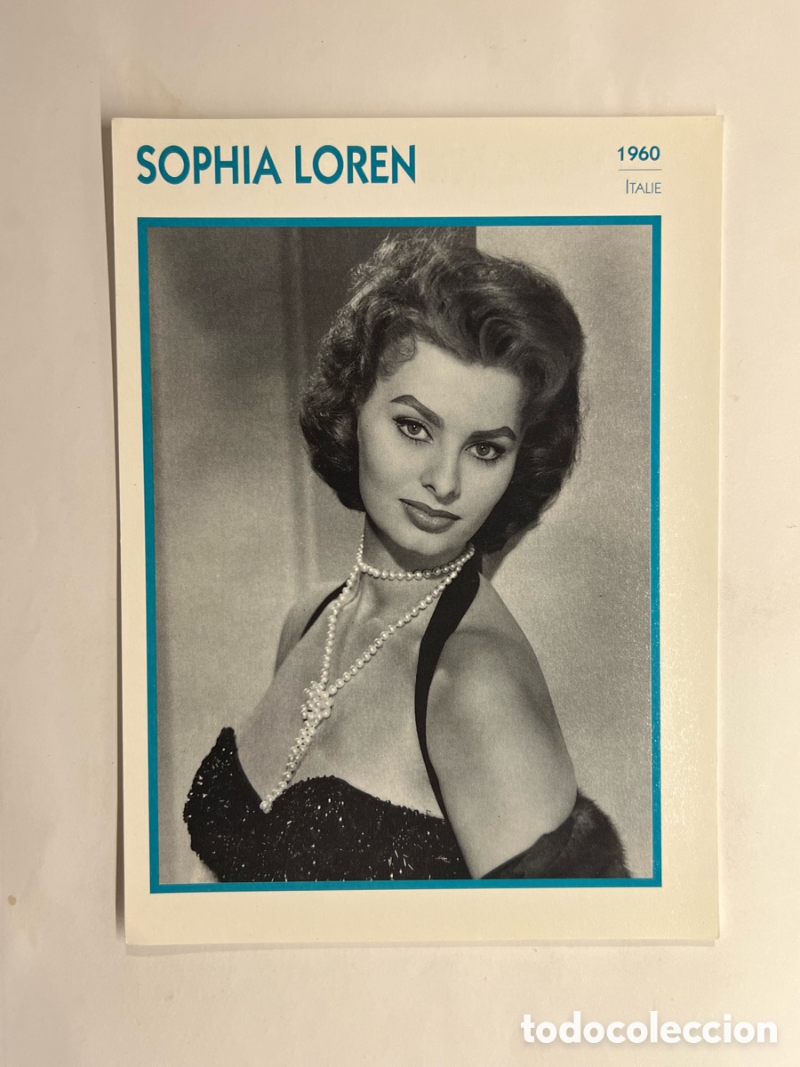 Cin&eacute;ma: SOPHIA LOREN. Cine Foto Carta. PHOTO KOBALL COLLECTION. EDITO-SERVICE (a.1991)