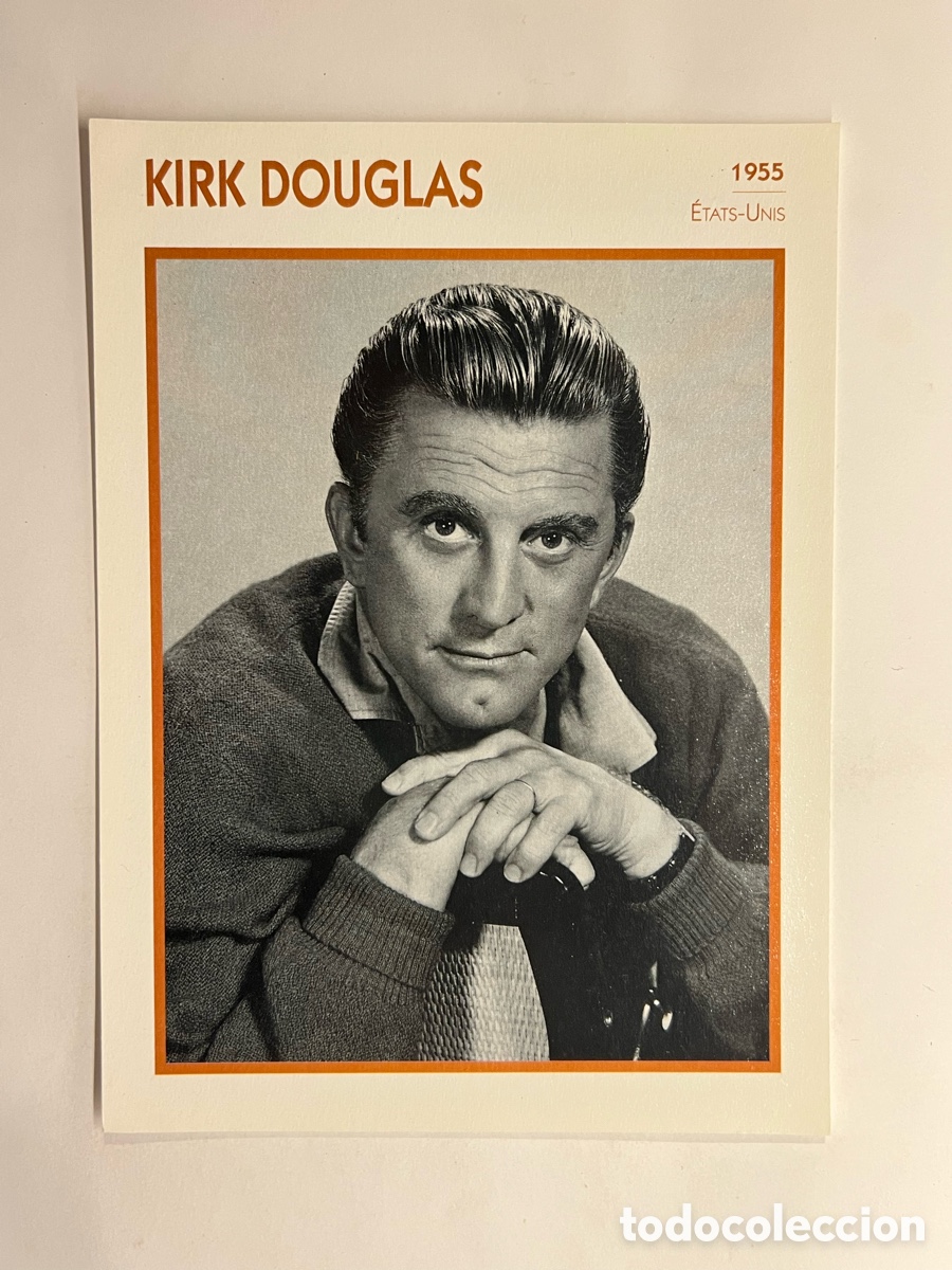 Cin&eacute;ma: KIRK DOUGLAS. Cine Foto Carta. PHOTO KOBALL COLLECTION. EDITO-SERVICE (a.1991)