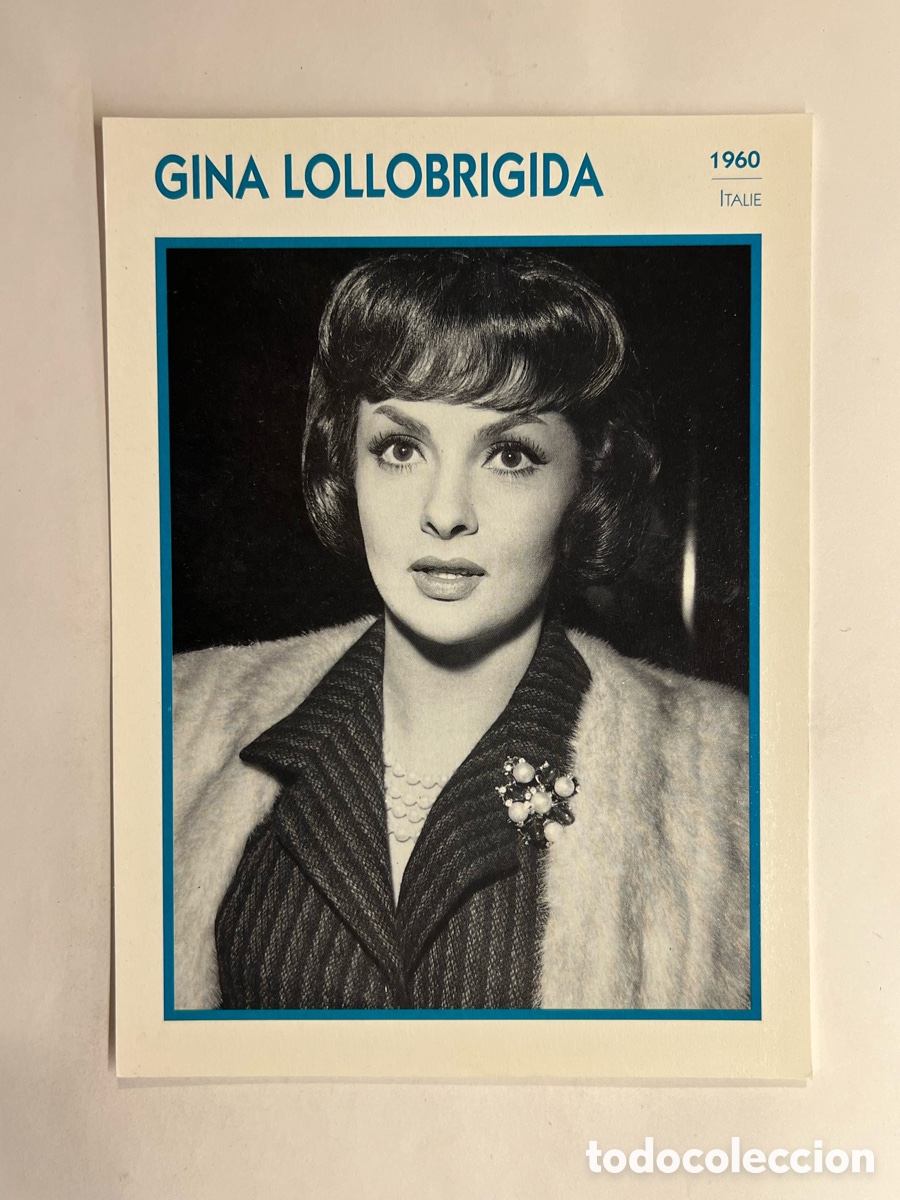 Cin&eacute;ma: GINA LOLLOBRIGIDA. Cine Foto Carta. PHOTO KOBALL COLLECTION. EDITO-SERVICE (a.1991)