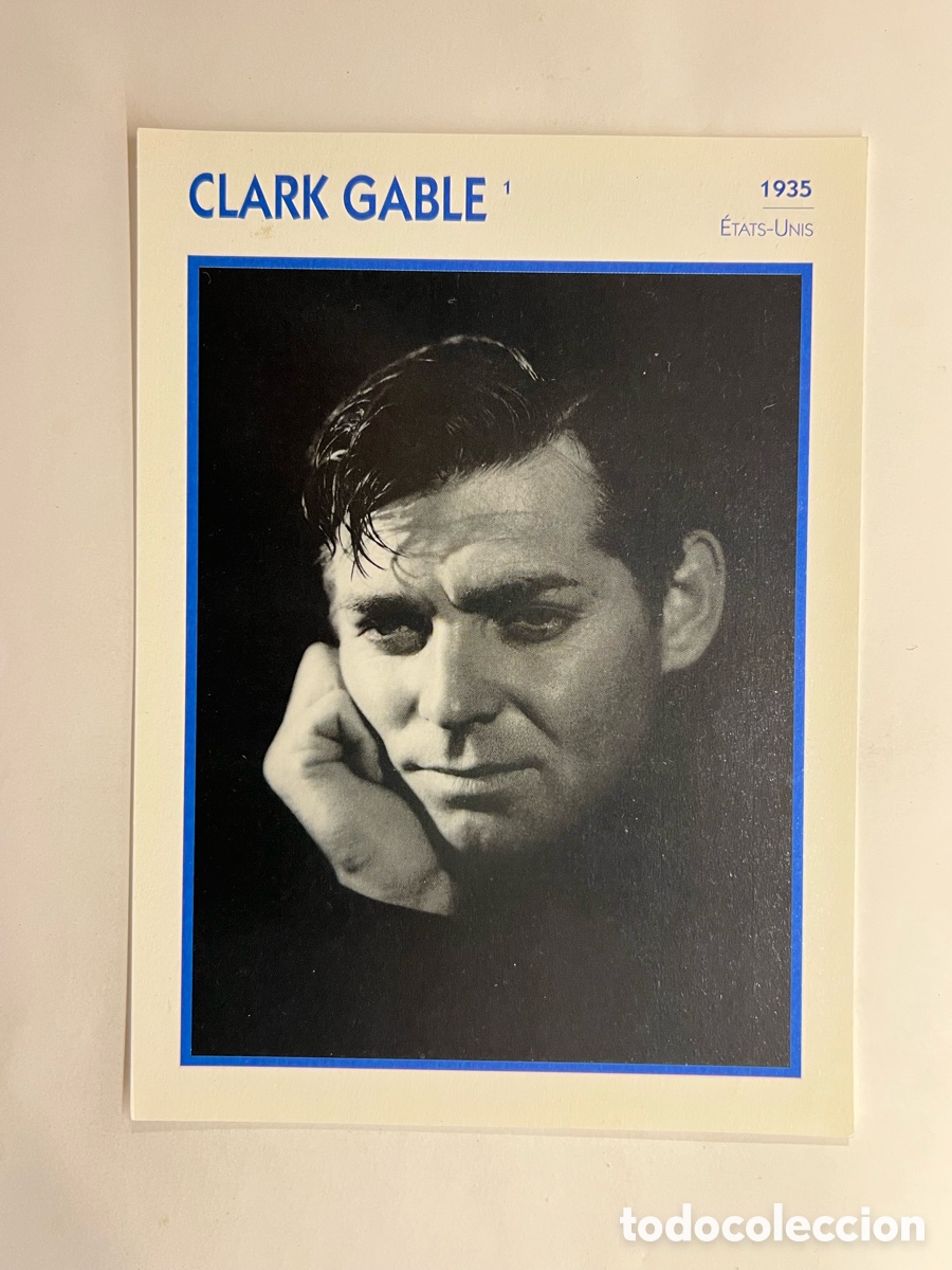 Cin&eacute;ma: CLARK GABLE. Cine Foto Carta. PHOTO KOBALL COLLECTION. EDITO-SERVICE (a.1991)