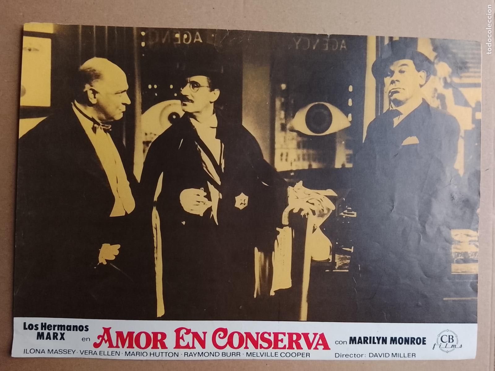 Cin&eacute;ma: CINE TEATRO PELICULA CARTEL MEDIANO AFICHE FOTOCROMO ORIGINAL ACTRIZ ACTOR - CINEFILO