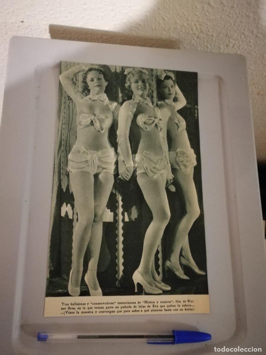 Cine: ANTIGUO ANUNCIO ENCARTONADO -A4- MUSICA Y MUJERES - BAILARINAS - JOAN BLONDELL