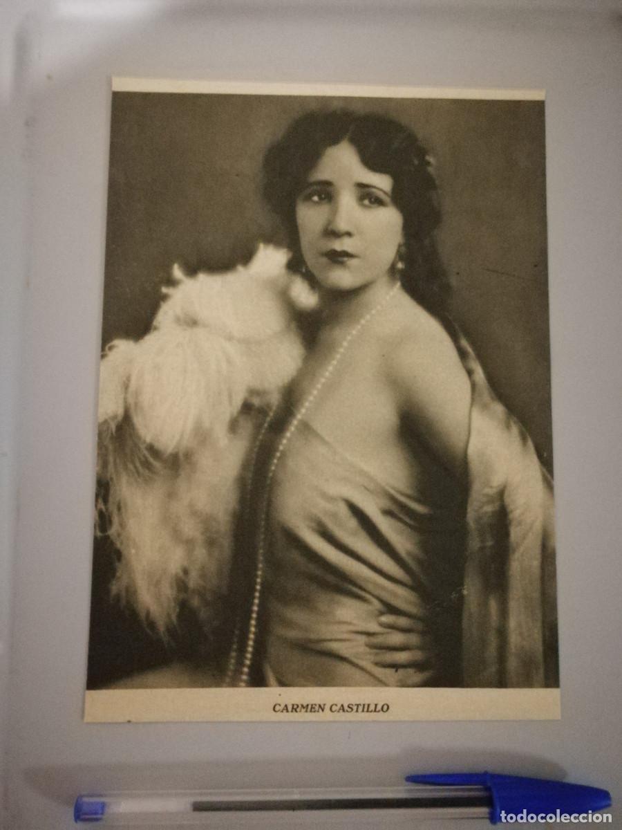 Cine: ANTIGUO ANUNCIO ENCARTONADO - CARMEN CASTILLO - CINE ESPA&Ntilde;OL