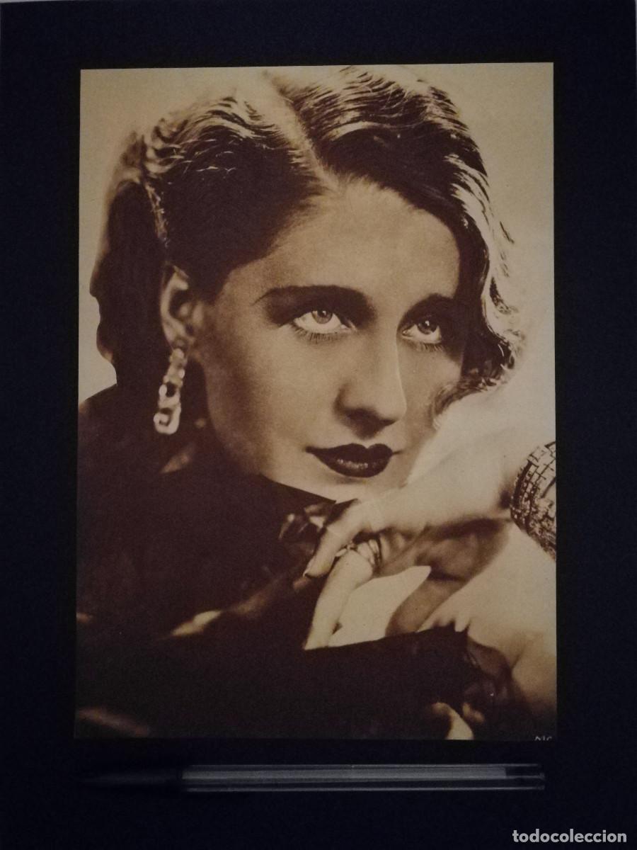 Cine: ANTIGUO ANUNCIO ENCARTONADO - Norma Shearer