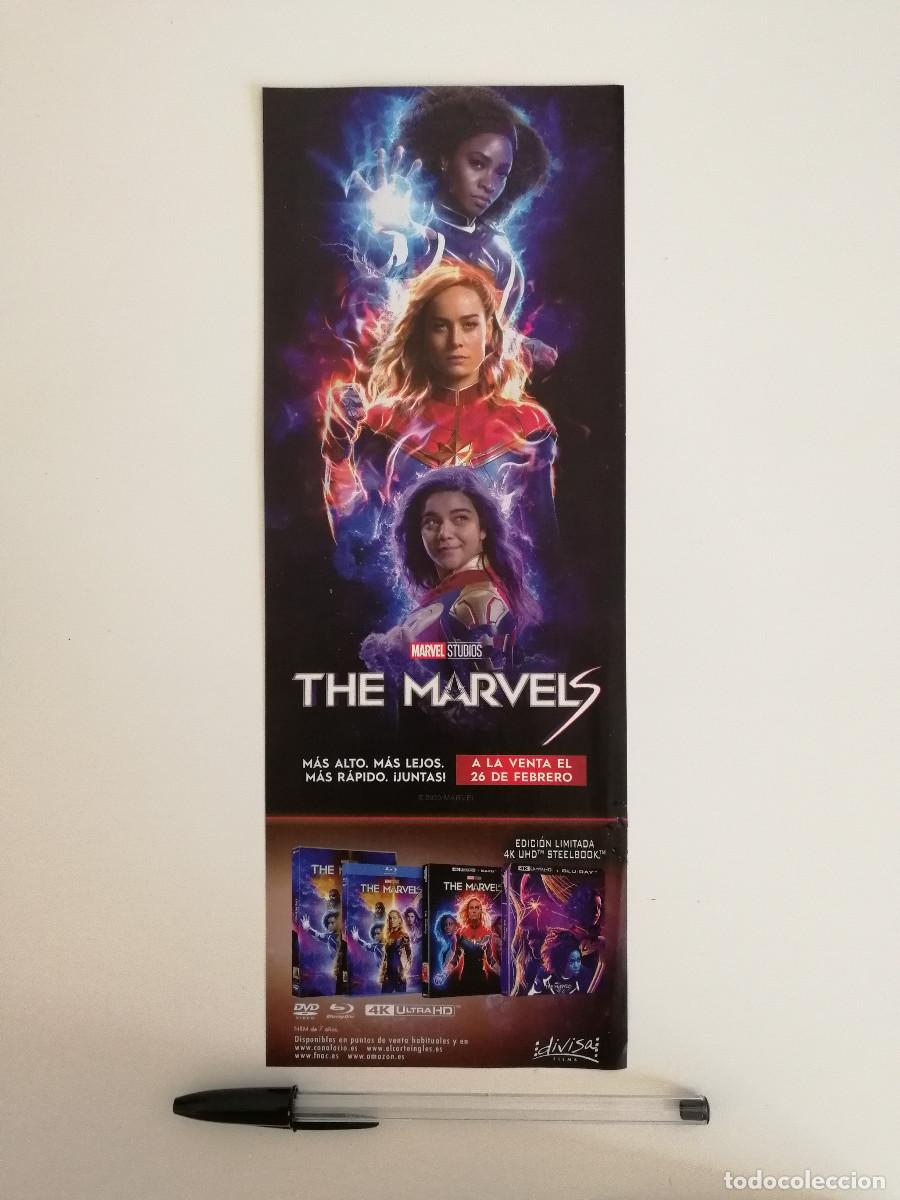 Cinema: ANUNCIO ACARTONADO - THE MARVELS - MARVEL - Brie Larson - SUPERHEROES - PUBLICIDAD