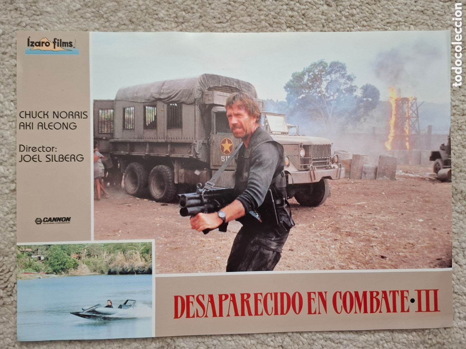 Cine: Desaparecido en combate III 3, Juego 12 fotocromos, Chuck Norris, Joel Silberg, Cannon