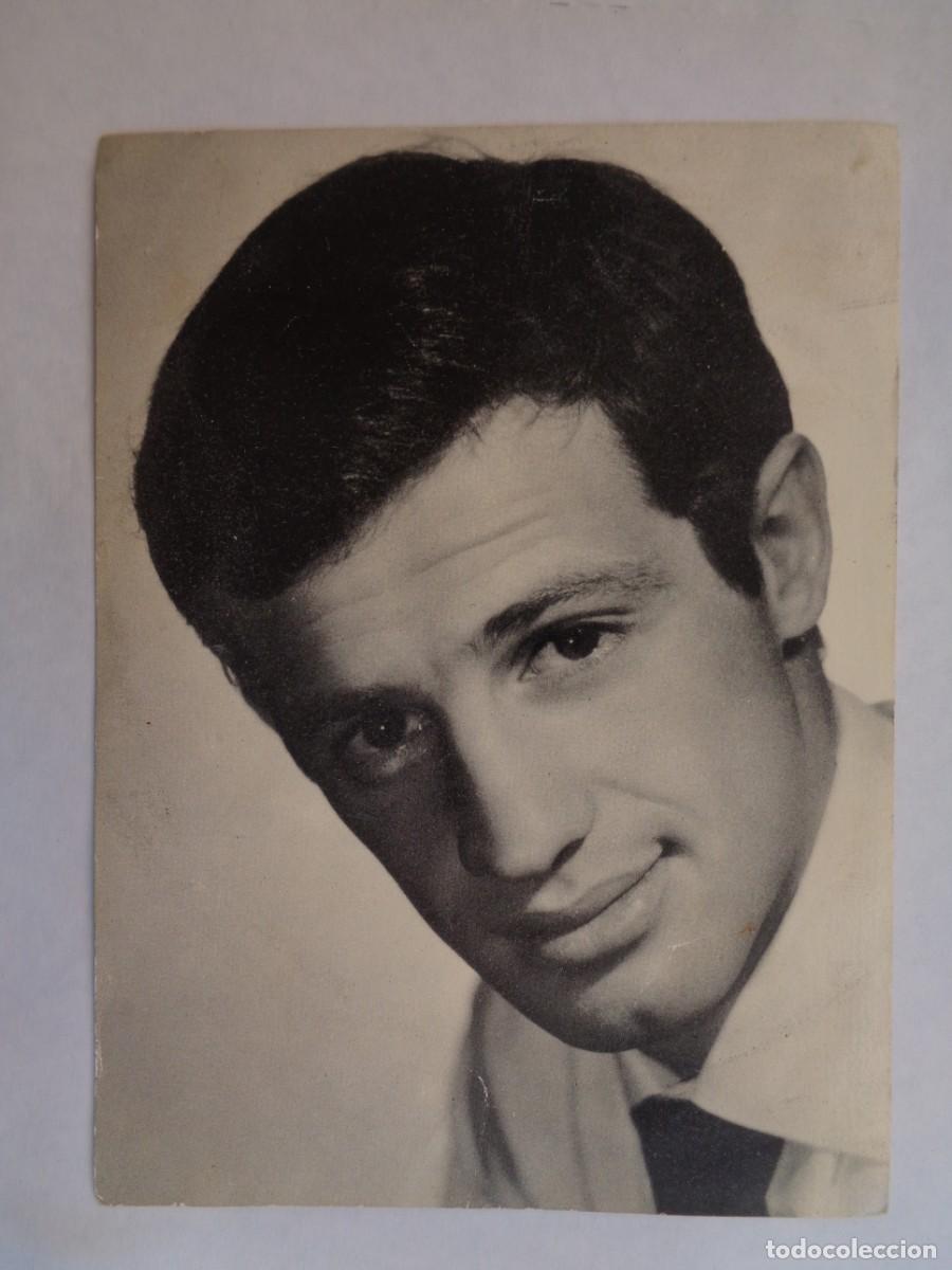 Cin&eacute;ma: POSTAL DE JEAN-PAUL BELMONDO . FOTO-FICHA OBSEQUIO DE &acute; ROMANTICA &uml; . A&Ntilde;OS 50