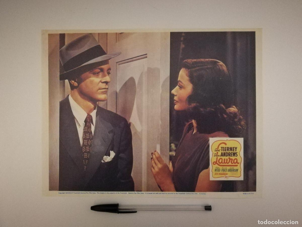 Cin&eacute;ma: LAMINA COLECCIONABLE -20*25- LAURA - Gene Tierney - DANA ANDREWS