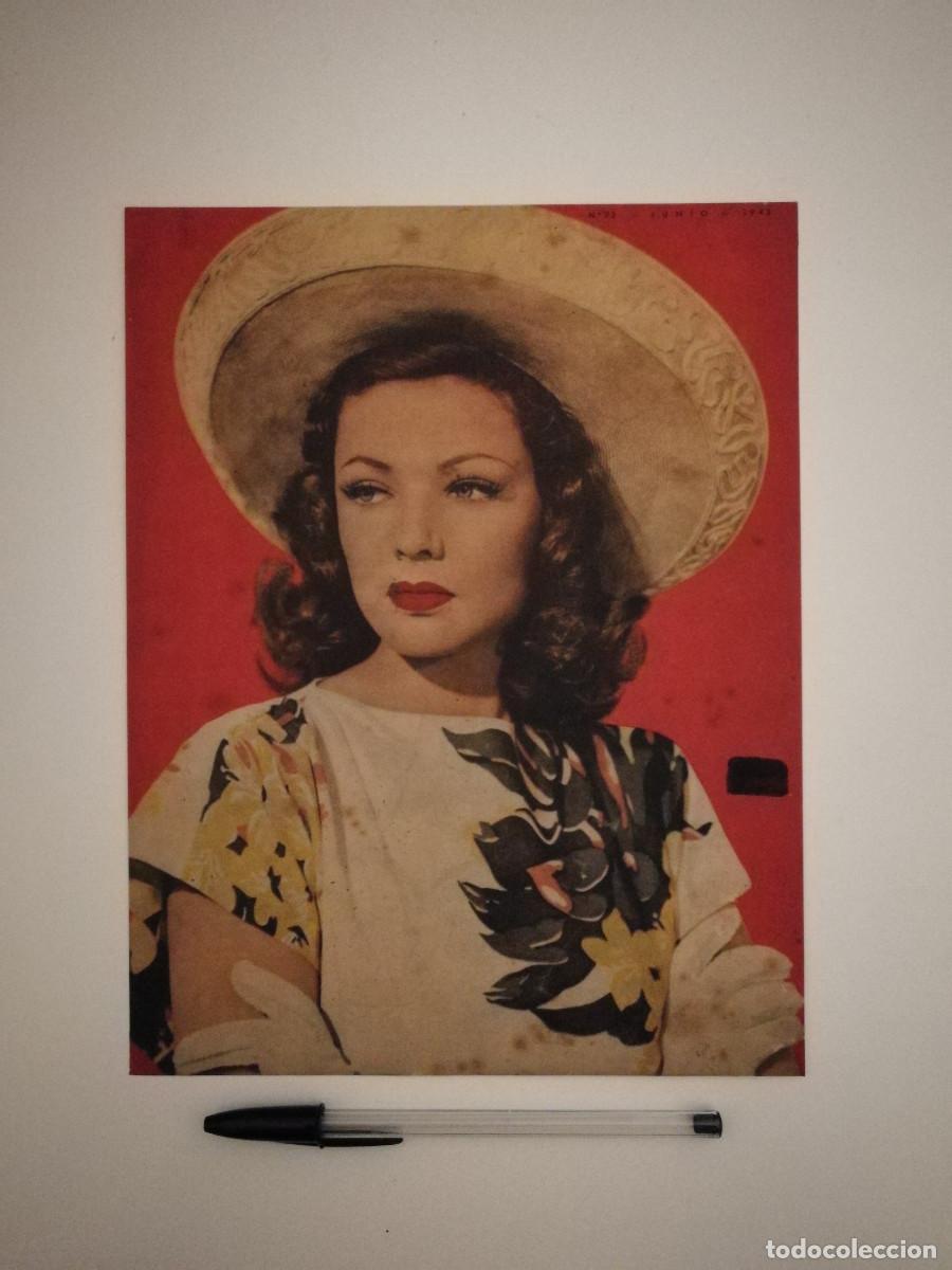 Cin&eacute;ma: ANTIGUO ANUNCIO ENCARTONADO -20*25- Gene Tierney