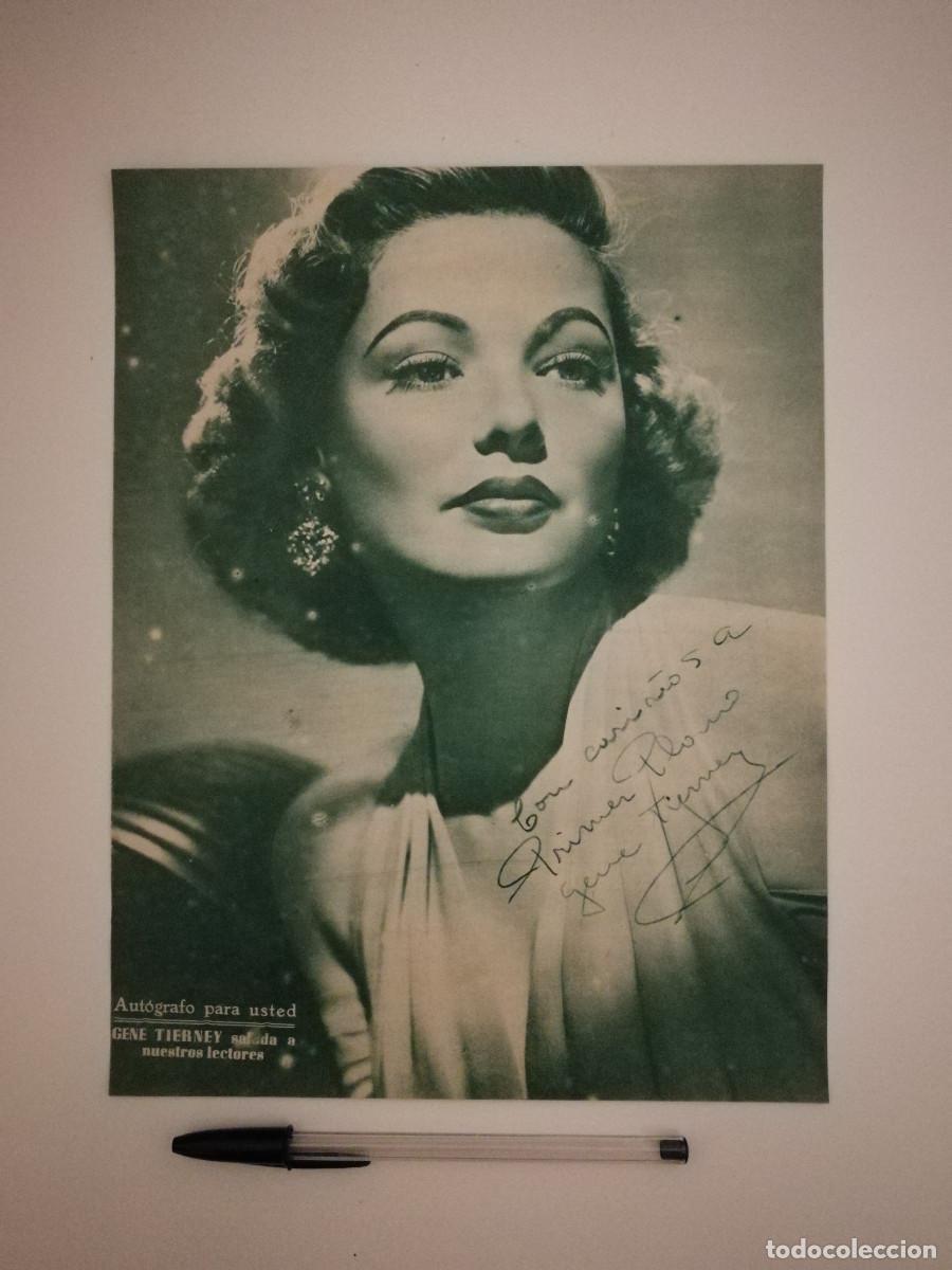 Cin&eacute;ma: ANTIGUO ANUNCIO ENCARTONADO -A4- Gene Tierney