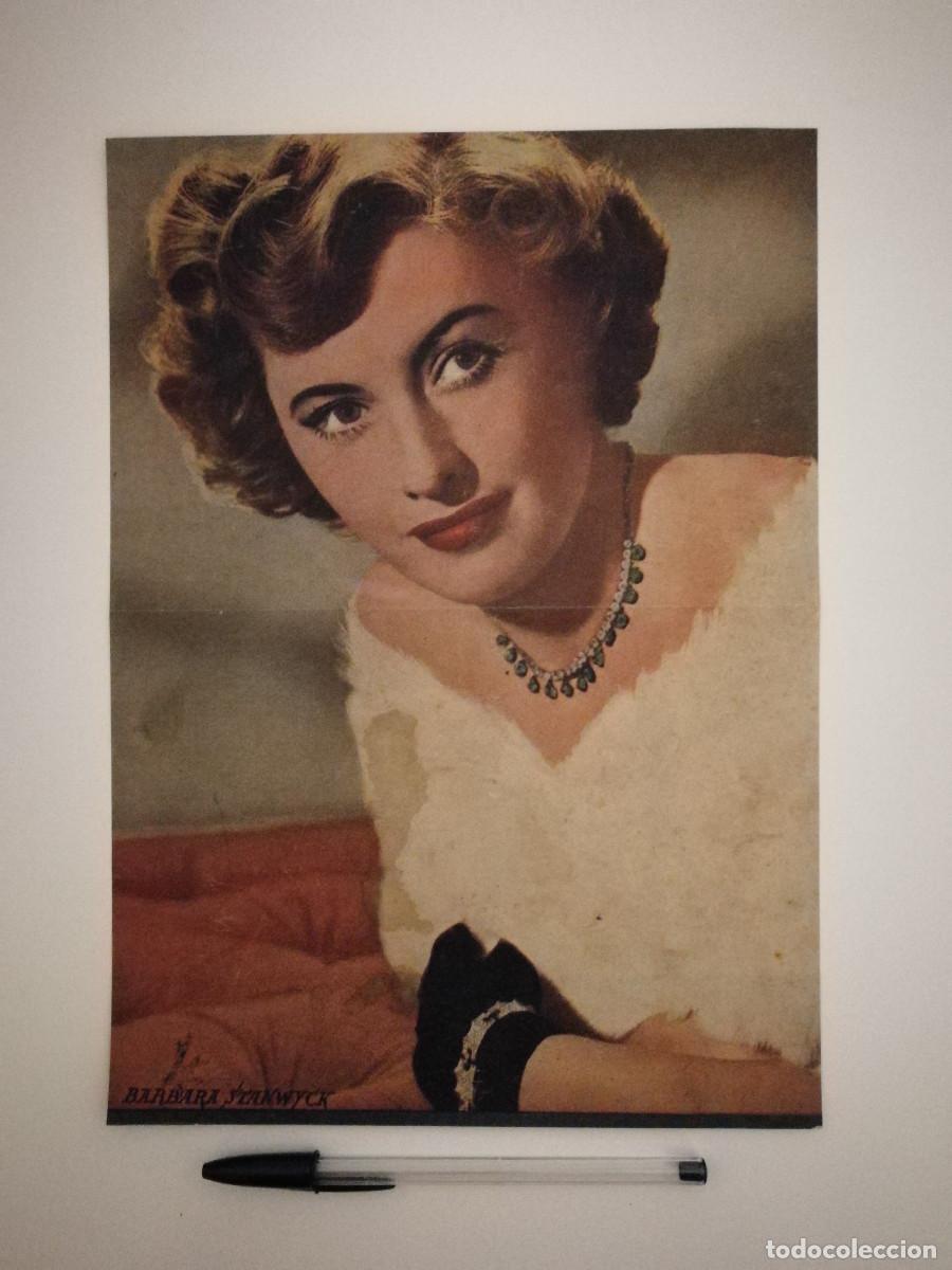 Cin&eacute;ma: ANTIGUO ANUNCIO ENCARTONADO -A4- Barbara Stanwyck