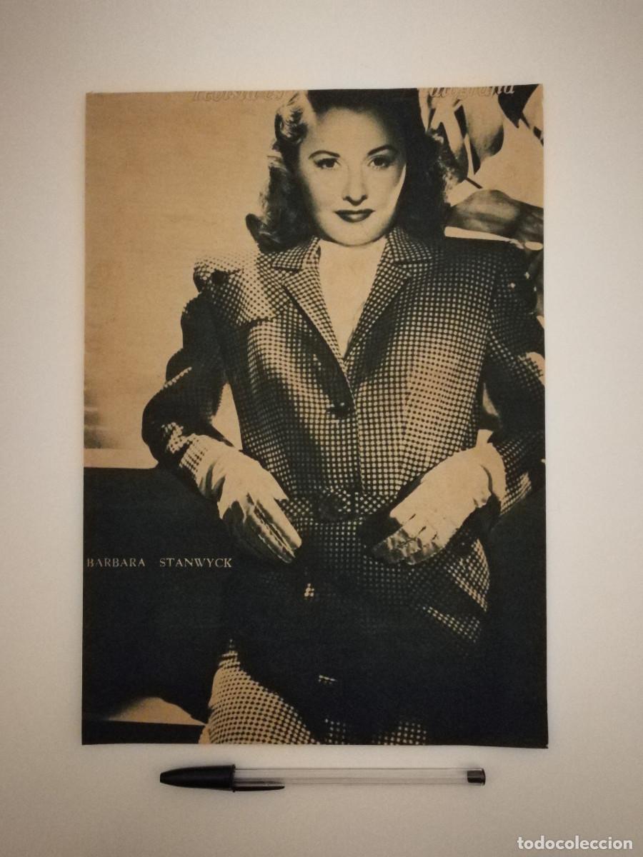 Cin&eacute;ma: ANTIGUO ANUNCIO ENCARTONADO -A4- Barbara Stanwyck