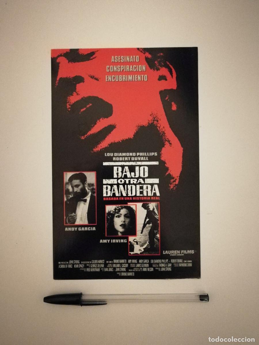 Cine: TARJETA ORIGINAL - BAJO OTRA BANDERA - AMY IRVING - ANDY GARCIA