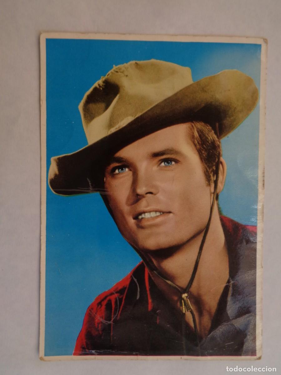 Cine: POSTAL DE TY HARDIN , INTERPRETE DE LA SERIE &uml; BRONCO &uml; DE WARNER BROS. DE BERMEJO, 1963