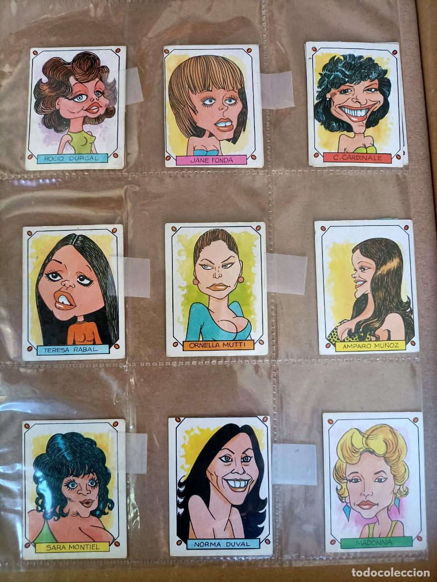 Cine: CARICATURAS. LOTE DE 9 CARICATURAS DE ACTRICES. EN EL DORSO, DATOS DE LA ACTRIZ. MIDEN 7X5CM